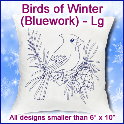 A Birds of Winter (Bluework) Design Pack