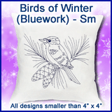 A Birds of Winter (Bluework) Design Pack