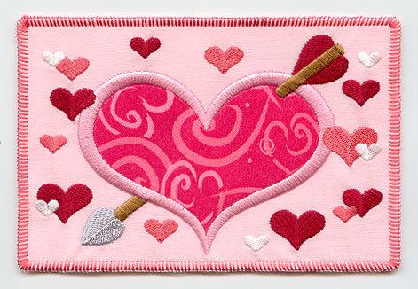 Cupid's Heart (Postcard) (In-the-Hoop)