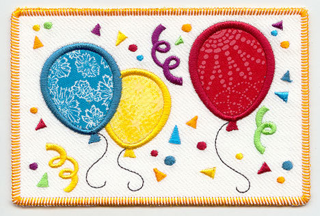 Bunch o' Balloons (Postcard) (In-the-Hoop)