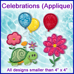 A Celebrations (Applique) Design Pack