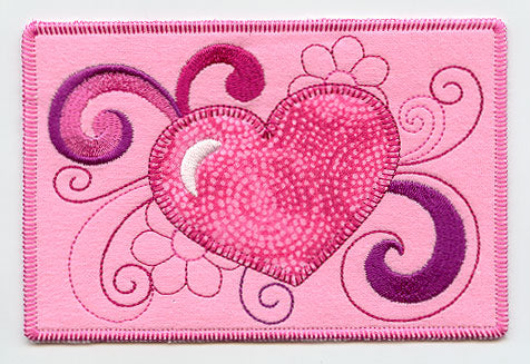 Swirling Heart (Postcard) (In-the-Hoop)