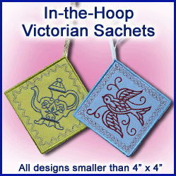 A In-the-Hoop Victorian Sachet Design Pack