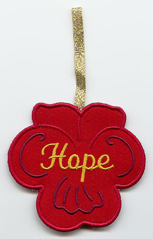 Pansy Towel Topper - Hope (In-the-Hoop)