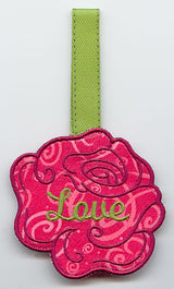 Rose Towel Topper - Love (In-the-Hoop)