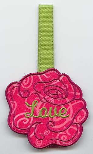 Rose Towel Topper - Love (In-the-Hoop)