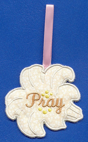 Lily Towel Topper - Pray (In-the-Hoop)