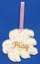 Lily Towel Topper - Pray (In-the-Hoop)