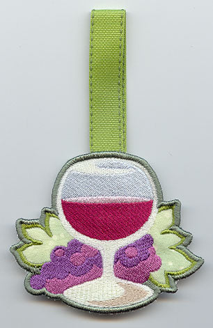 Whimsical Wine Towel Topper (In-the-Hoop)