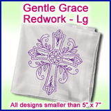 A Gentle Grace Redwork Design Pack