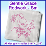A Gentle Grace Redwork Design Pack