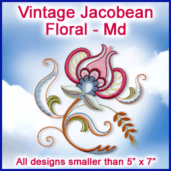 A Vintage Jacobean Floral Design Pack