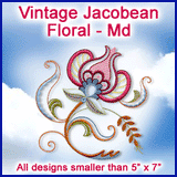 A Vintage Jacobean Floral Design Pack