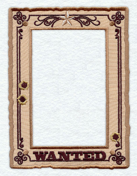 Wanted Photo Frame (In-the-Hoop)