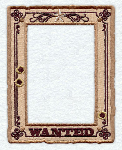 Wanted Photo Frame (In-the-Hoop)