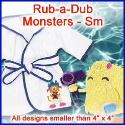 A Rub-a-Dub Monsters Design Pack