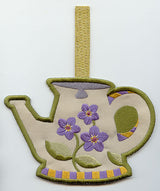 Towel Topper - Forget-Me-Not Watering Can (In-the-Hoop)