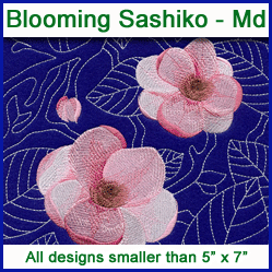 A Blooming Sashiko Design Pack