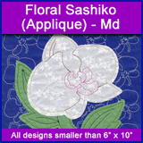 A Floral Sashiko (Applique) Design Pack