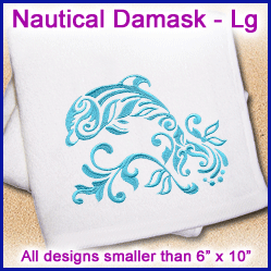 A Nautical Damask Design Pack