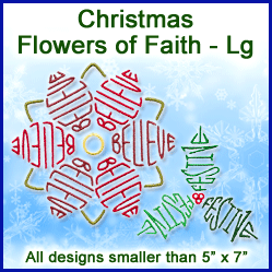 A Christmas Flowers of Faith Design Pack