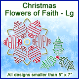 A Christmas Flowers of Faith Design Pack