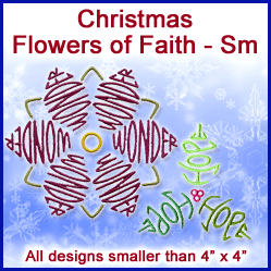 A Christmas Flowers of Faith Design Pack