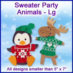 A Sweater Party Animals Design Pack