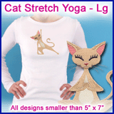 A Cat Stretch Yoga Design Pack