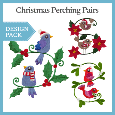 A Christmas Perching Pairs Design Pack