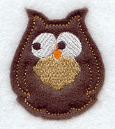 Owl Bookmark (Applique) (In-The-Hoop)