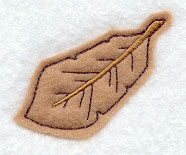 Feather Bookmark (Applique) (In-The-Hoop)