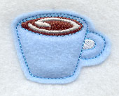 Coffee Lover's Bookmark (Applique) (In-The-Hoop)