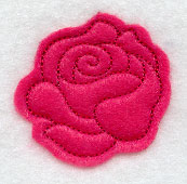 Rose Bookmark (Applique) (In-The-Hoop)
