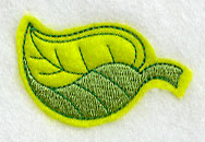Leaf Bookmark (Applique) (In-The-Hoop)