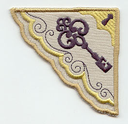 Skeleton Key Corner Bookmark (In-the-Hoop)