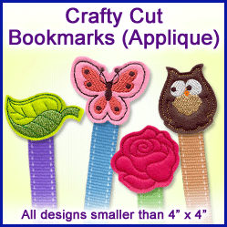A Crafty Cut Bookmarks (Applique) Design Pack