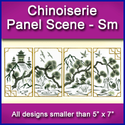 A Chinoiserie Panel Scene Design Pack