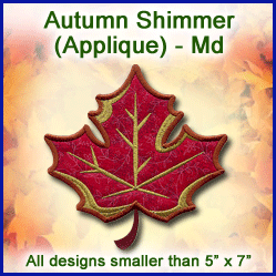 A Autumn Shimmer (Applique) Design Pack