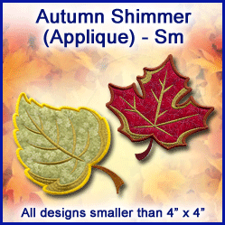 A Autumn Shimmer (Applique) Design Pack