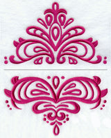 Swirls and Whirls Label (Two Piece)