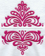 Swirls and Whirls Label (Two Piece)