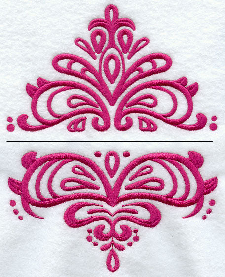 Swirls and Whirls Label (Two Piece)