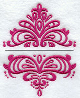 Swirls and Whirls Label (Two Piece)