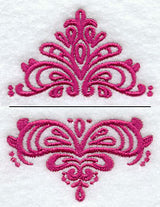 Swirls and Whirls Label (Two Piece)