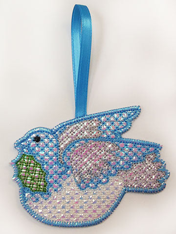 Peaceful Dove Ornament (Mylar) (In-the-Hoop)