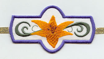 Thanks and Praise Lily Napkin Ring (In-the-Hoop)