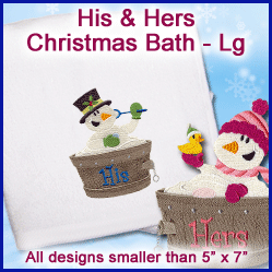 A His & Hers Christmas Bath Design Pack