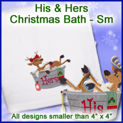 A His & Hers Christmas Bath Design Pack