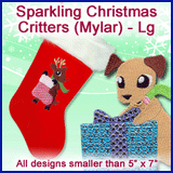 A Sparkling Christmas Critters (Mylar) Design Pack